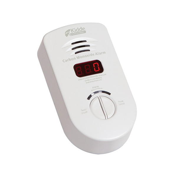 Kidde Plug-In AC/DC CO Alarm w/ Digital Display, Hush, & Event Memory