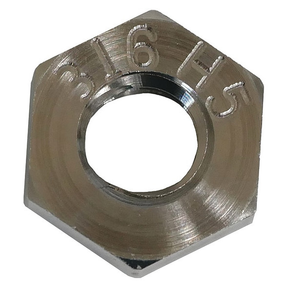 Manufacturer Varies Hex Nut, #8-32, 316 Stainless Steel, Not Graded, Plain, 1/8 in Ht NUT93008C