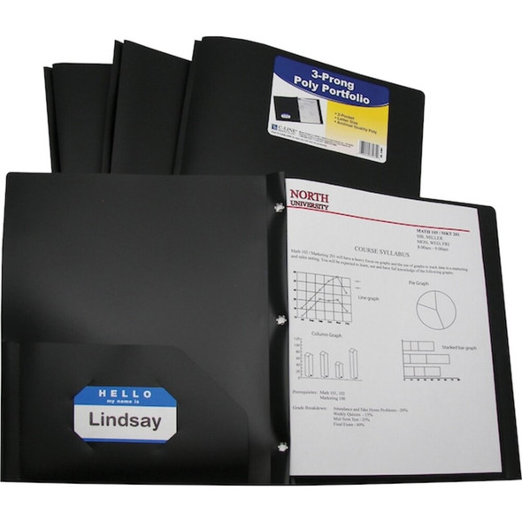 C-Line Products Portfolio,Black,11" H 33961