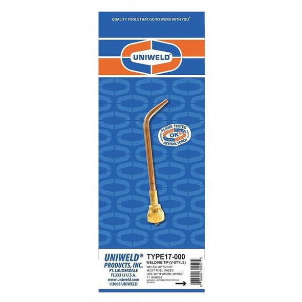 Uniweld Welding Brazing Tip TYPE17-0
