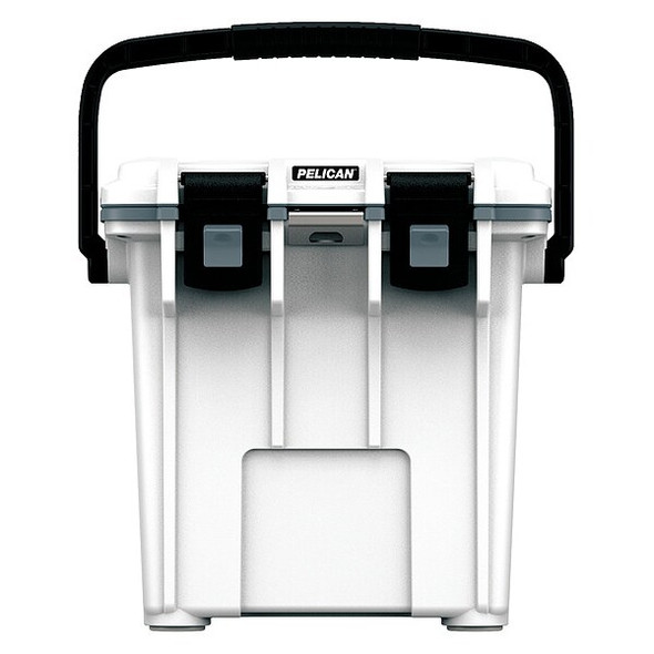 Pelican Chest Cooler,20.0 qt. Cap.,White Body 20Q-1-WHTGRY