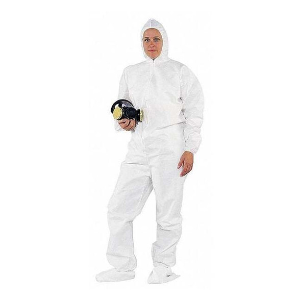 Kleenguard Hooded Disp. Coveralls,White,4XL,PK20 49127