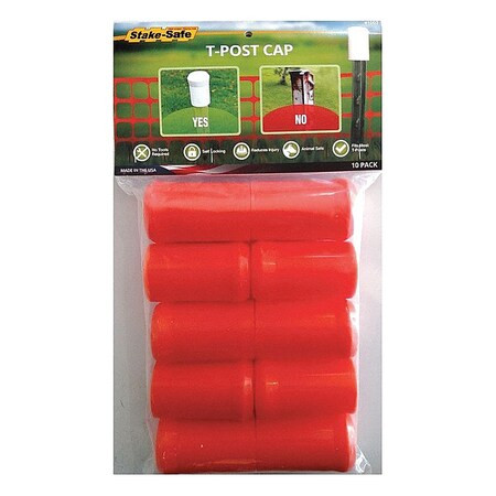 Manufacturer Varies Post Cap,Orange,2" dia.,PK10 1007O