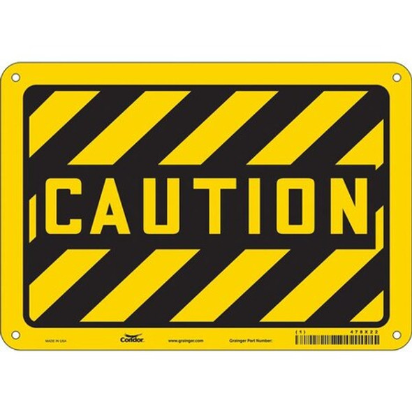 Condor Caution, , 10 in W x 7 in H, Vertical Rectangle, Aluminum, 478X22 478X22