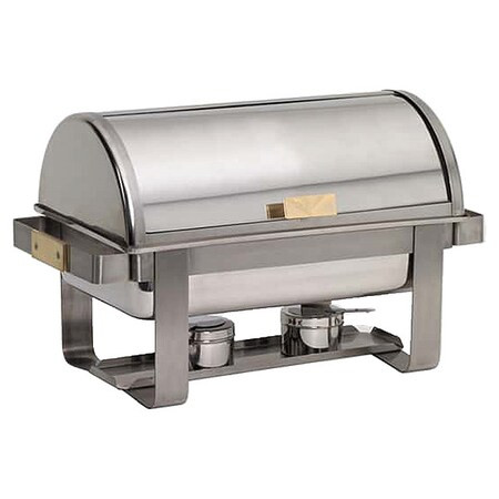 American Metalcraft Chafer,Roll Top,Stainless/Brass,8 qt. MACD3
