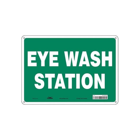 Eye Wash Station, 14 in W x 10 in H, Horizontal Rectangle, Aluminum, 470Z26