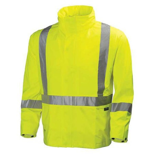 Helly Hansen Rain Jacket,Hi-Visibility Yellow,4XL 70261_360-4XL