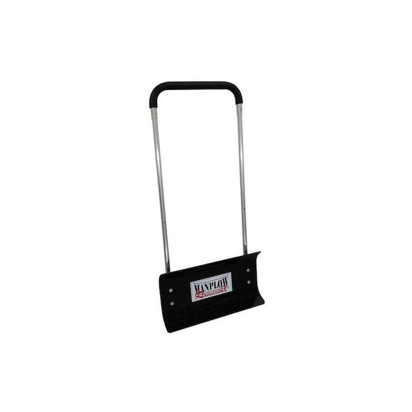 Manplow Snow Pusher, 24 in W x Plastic Blade, 50 in L Aluminum Handle RevX24