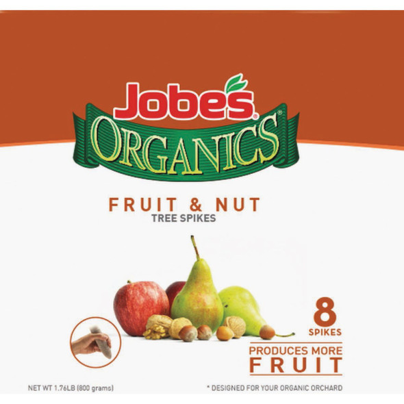 Jobe's Organics Fruit & Nut Tree Spikes (8-Pack) 01213NA