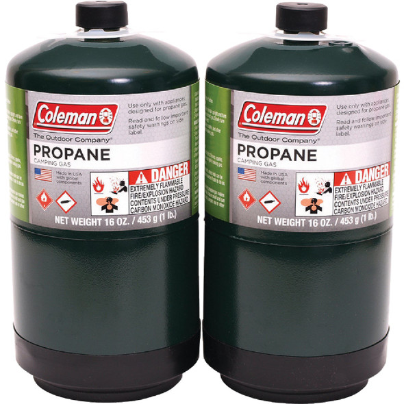 Coleman 1 Lb. Propane Cylinder (2-Pack) 2PK COLEMAN 332423 Pack of 6