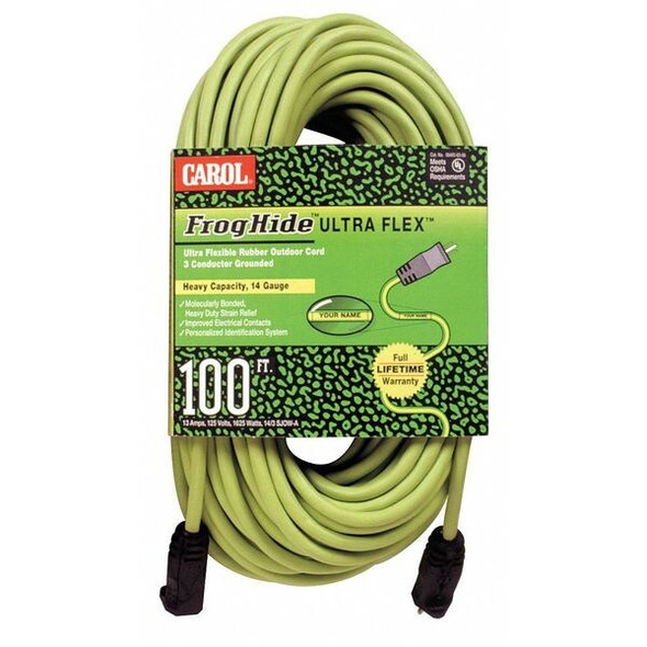 Carol Extension Cord,100ft,12Ga,15A,SJOW,Grn 06200.61.06L