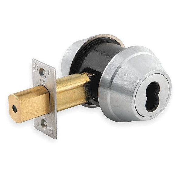 Dormakaba Deadbolt Less Cylinder,HD,Satin Chrome QDB183626S4DBSLC