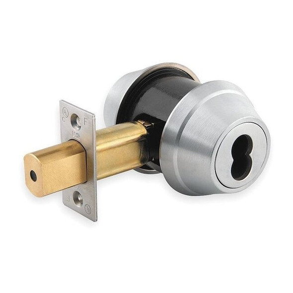 Dormakaba Deadbolt Less Cylinder,HD,Satin Chrome QDB183626S4DBSLC
