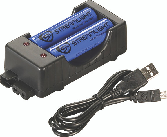 18650 USB Charger Kit with Two 18650 Batteries 22010