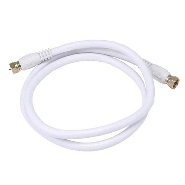 Monoprice Coaxial Cable,RG-6,3 ft.,White 4057