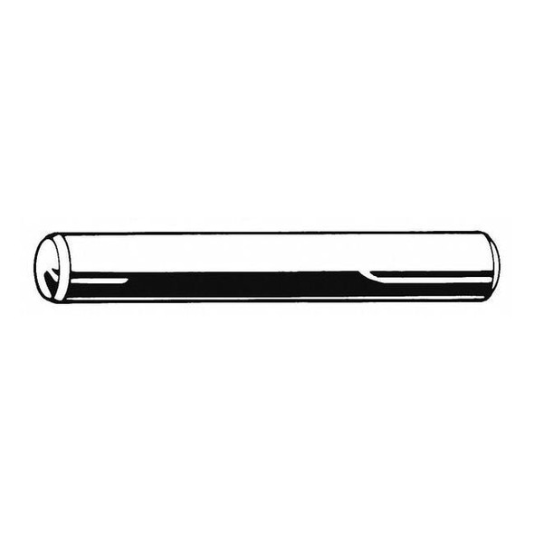 Pull Out Dowel Pin, 10 mm Nominal Dia, 71 mm L, Steel, 10 PK