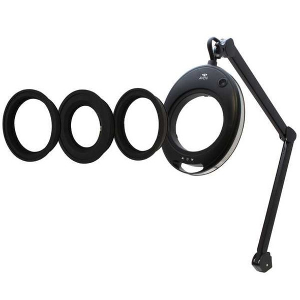 Aven MagnifyingLamp,Spring,AR 36in,BLK 26501-LED-INX-15D