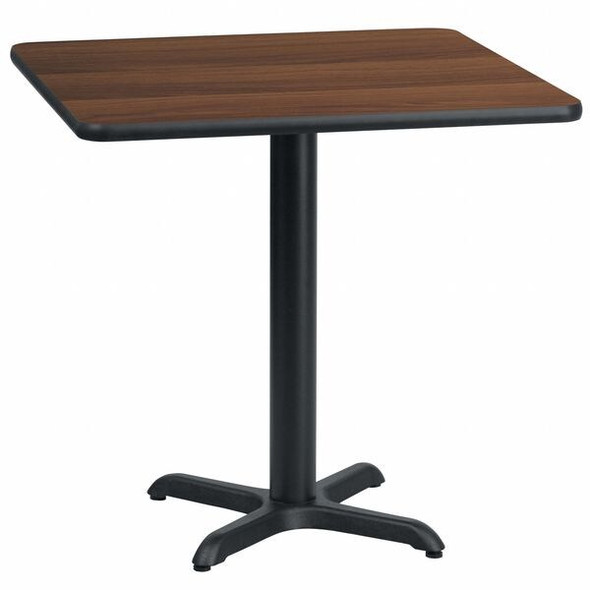 Square Laminate Table, Laminate Top, Wood Grain