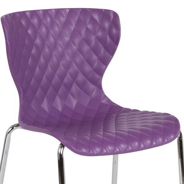 Flash Furniture Chair,Lowell Task,Purple Plastic LF-7-07C-PUR-GG Flash Furniture Chair,Lowell Task,Purple Plastic LF-7-07C-PUR-GG