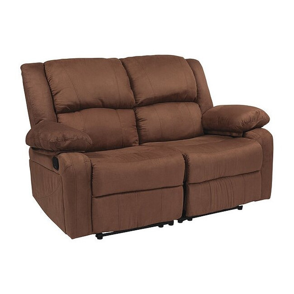 Flash Furniture Harmony Brown Microfiber Recliner Loveseat BT-70597-LS-BN-MIC-GG