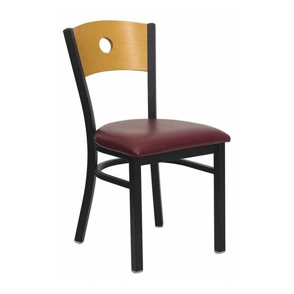 Hercules Restaurant Chair, 16-1/4 in W 21-1/2" L 32-3/4" H, Vinyl Seat