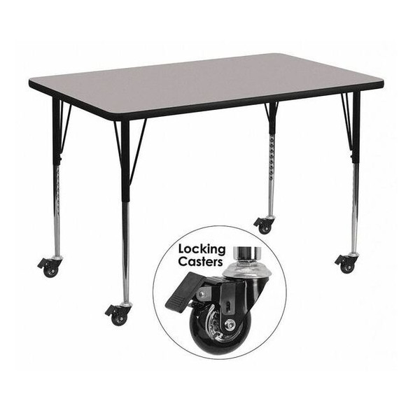 Rectangle Activity Table, Laminate, Grey