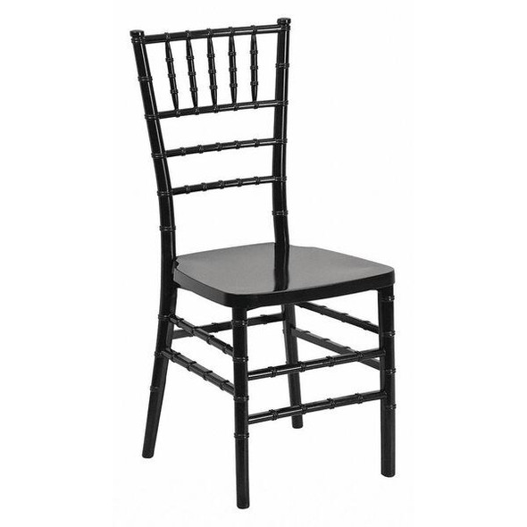 Hercules Premium Chiavari Chair, Black Back, 15-3/4 in W 18-1/2" L 36-1/2" H