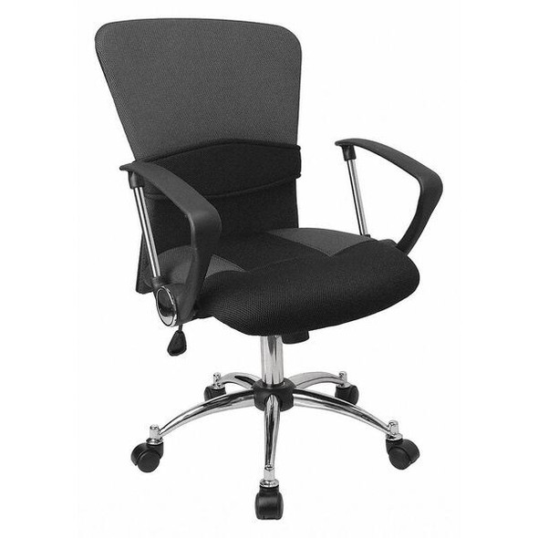 Flash Furniture Mid-Back Task Chair,Gray LF-W23-GREY-GG Flash Furniture Mid-Back Task Chair,Gray LF-W23-GREY-GG