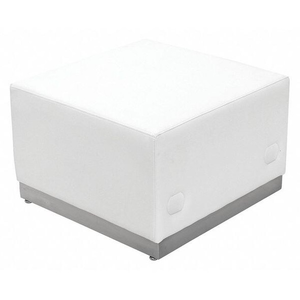 Flash Furniture Leather Ottoman,White ZB-803-OTTOMAN-WH-GG Flash Furniture Leather Ottoman,White ZB-803-OTTOMAN-WH-GG