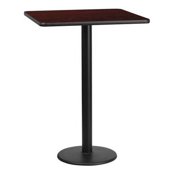 Square Laminate Table, Laminate Top, Wood Grain