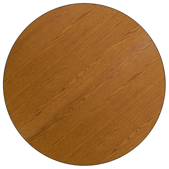 Flash Furniture Round Activity Table, Laminate, Wood Grain XU-A42-RND-OAK-T-P-GG