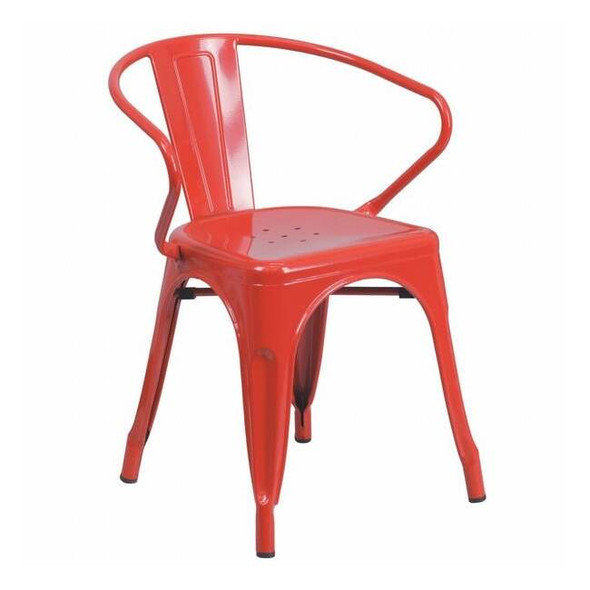 Contemporary Chair, 21-1/2 in W 19" L 27-3/4" H, Integrated