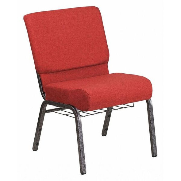 Hercules Church Chair, 21-1/4 in W 25" L 33" H, Fabric Seat