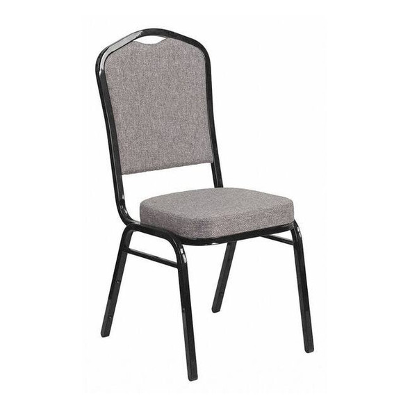 Hercules Banquet Chair, Gray Back, 17-1/4 in W 20-1/4" L 38" H, Fabric Seat