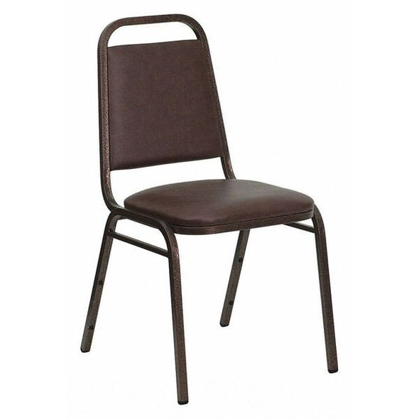 Hercules Banquet Chair, Brown Back, 17-1/2 in W 20-1/4" L 34" H, Vinyl Seat