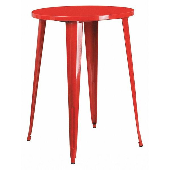 Flash Furniture Red Metal Bar Table,30RD CH-51090-40-RED-GG Flash Furniture Red Metal Bar Table,30RD CH-51090-40-RED-GG