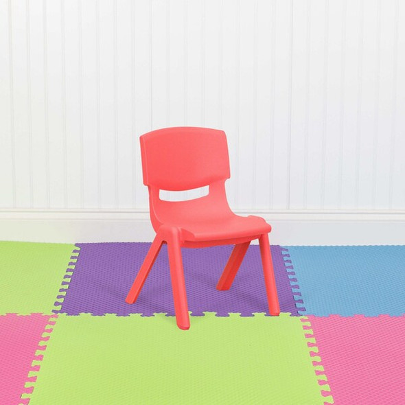Flash Furniture Red Plastic Stackable School Chair,PK10 10-YU-YCX-003-RED-GG Flash Furniture Red Plastic Stackable School Chair,PK10 10-YU-YCX-003-RED-GG