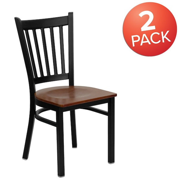 Flash Furniture Black Vert Chair-Cherry Seat,PK2 2-XU-DG-6Q2B-VRT-CHYW-GG Flash Furniture Black Vert Chair-Cherry Seat,PK2 2-XU-DG-6Q2B-VRT-CHYW-GG