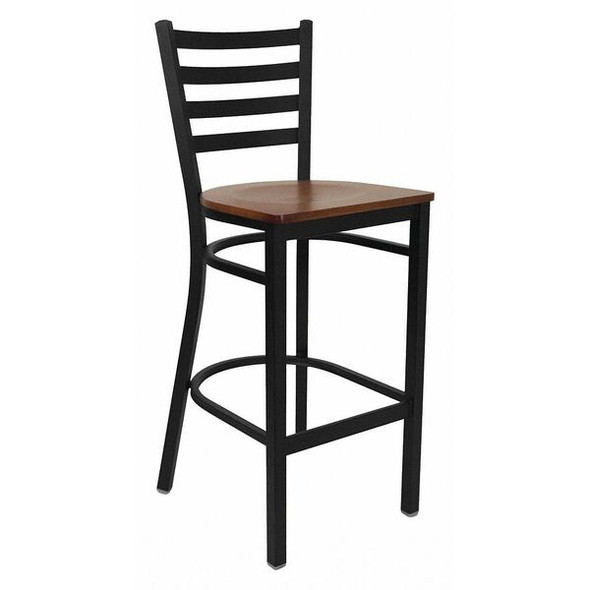 Flash Furniture Restaurant Stool,Ladder Back,Chy Seat XU-DG697BLAD-BAR-CHYW-GG Flash Furniture Restaurant Stool,Ladder Back,Chy Seat XU-DG697BLAD-BAR-CHYW-GG