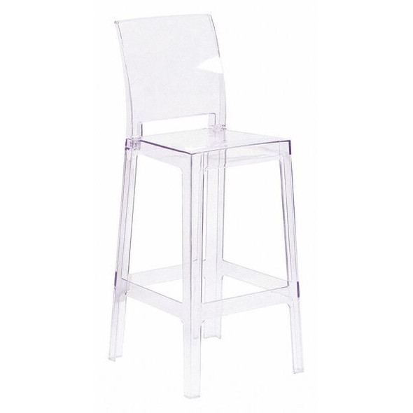 Flash Furniture Ghost Barstool,Square Back OW-SQUAREBACK-29-GG