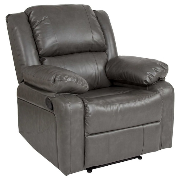 Flash Furniture Harmony Series Leather Recliner,Gray BT-70597-1-GY-GG Flash Furniture Harmony Series Leather Recliner,Gray BT-70597-1-GY-GG
