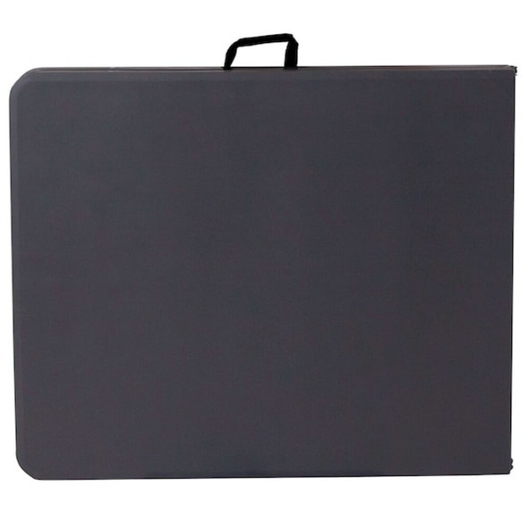 Flash Furniture Rectangle Folding Table, Plastic Top, Grey DAD-LF-183Z-DG-GG