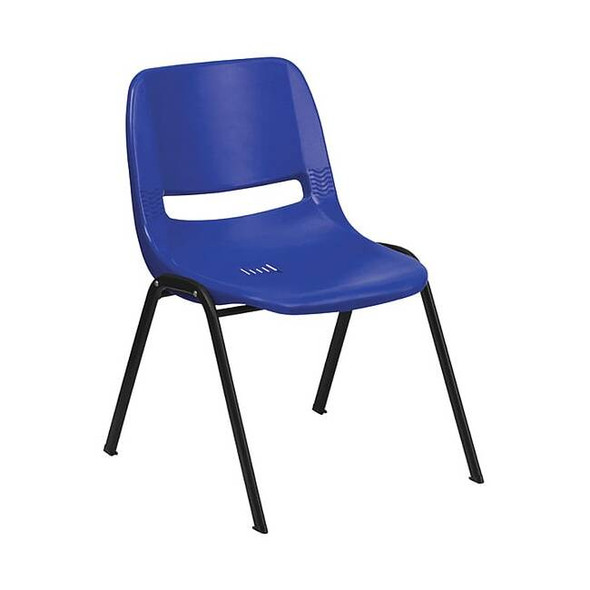 Flash Furniture Blue Plastic Stack Chair,PK5 5-RUT-EO1-BL-GG