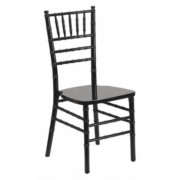 Hercules Chiavari Chair, Black Back, 15-3/4 in W 18" L 36-1/4" H