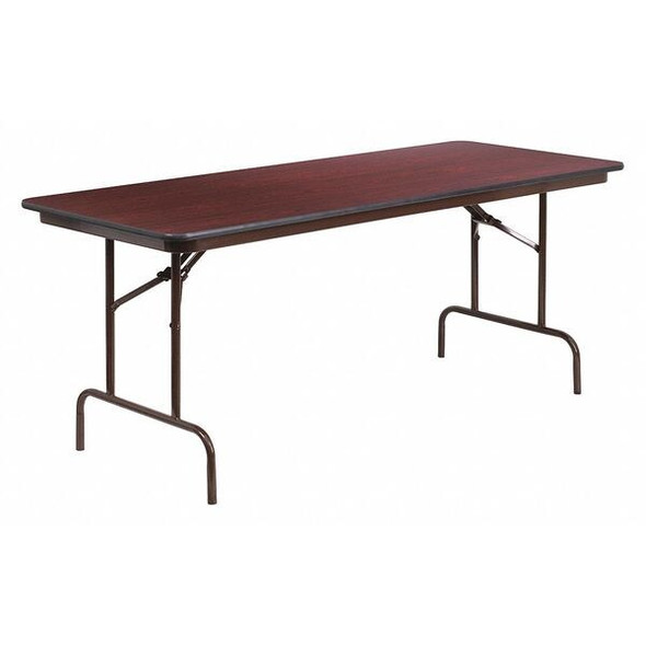Rectangle Folding Table, Laminate Top, Wood Grain