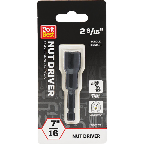 Do it Best 7/16 In. x 2-9/16 In. Magnetic Impact Nut Driver QJDIB-NS-010