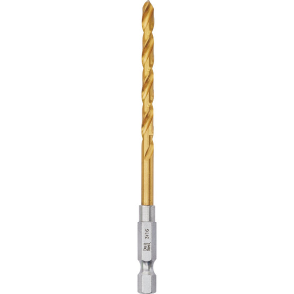 Do it Best 3/16 In. Impact Ready Titanium Hex Shank Drill Bit