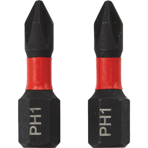 Do it Best 1 In. Phillips #1 Impact Ready Screwdriver Bit (2-Pack)