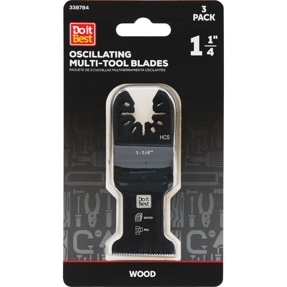 SIM Supply, Inc. 3pk 1-1/4" Hcs Osc Blade QJDIB-PTASET-022A