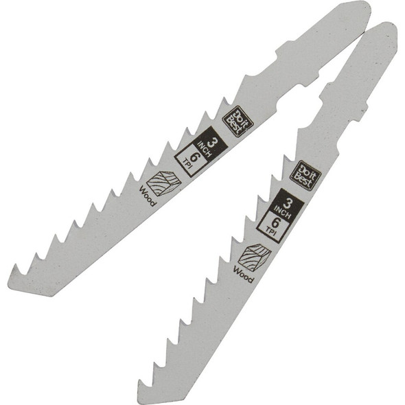 Do it Best T-Shank 3 In. 6 TPI Wood Cutting Jigsaw Blade (2-Pack) QJDIB-JST-002 341254